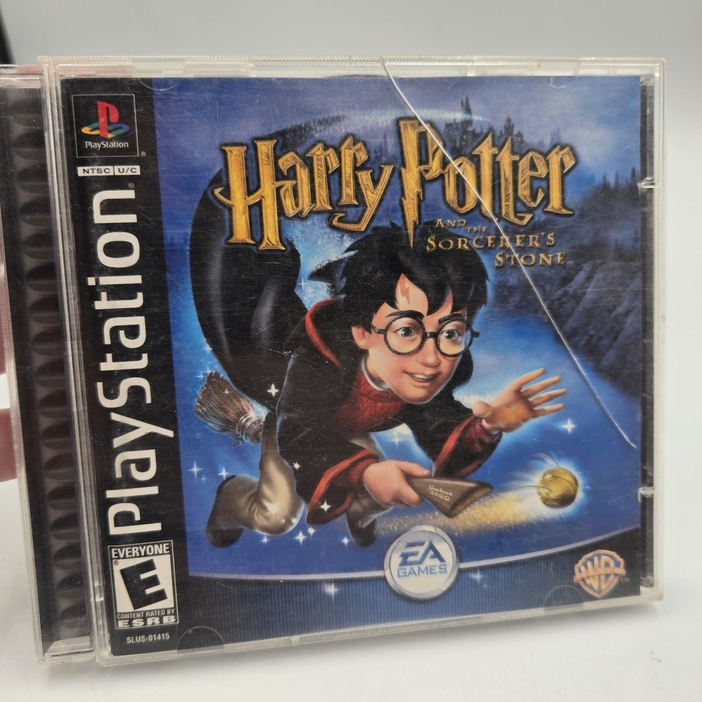 Vtg Harry Potter and the Sorcerer's Stone Sony PlayStation PS1 Complete Manual